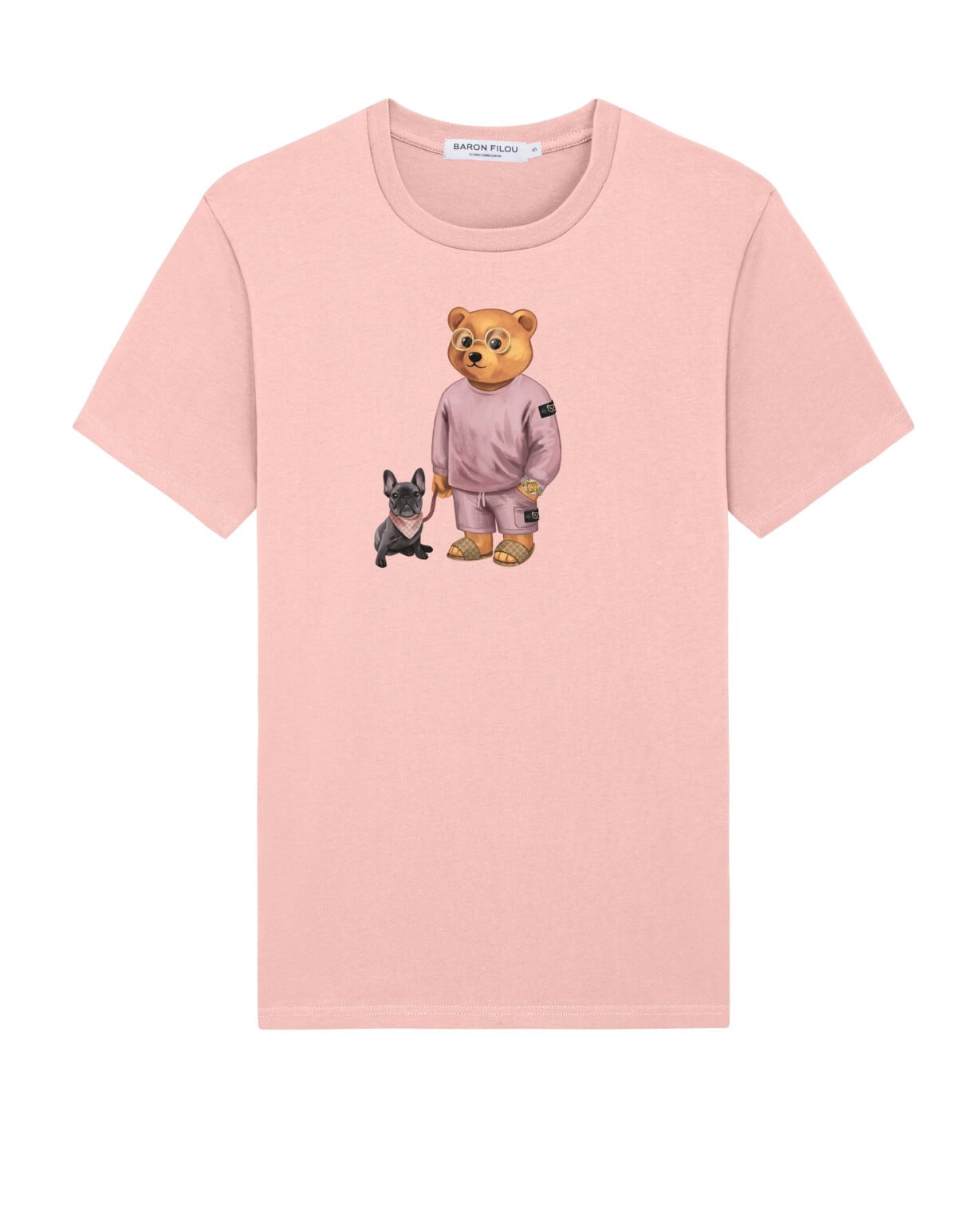 Organic T-shirt Filou,crystal rose, BARON FILOU