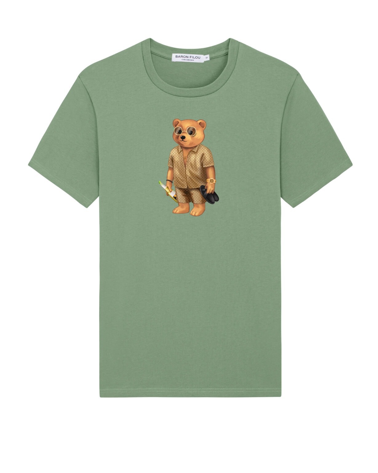 Organic T-shirt Filou Liv., pure aloe BARON FILOU