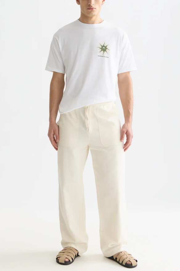 SCOTCH & SODA T-shirt Front and Back Relaxed Fit bright white