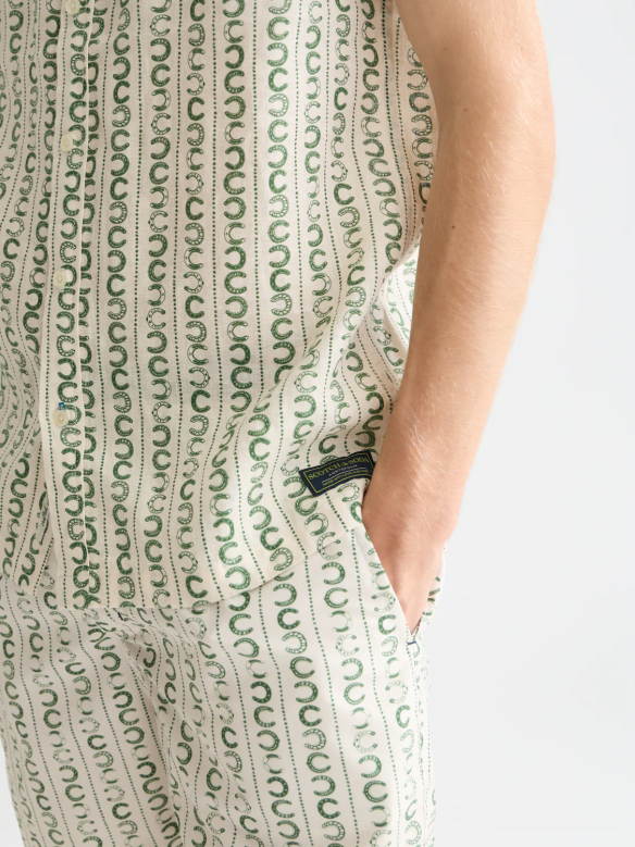 SCOTCH & SODA Linen Short Sleeve Shirt