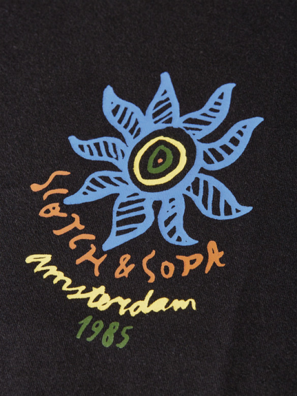 SCOTCH & SODA Front And Back Artwork Regular Fit METEORITE