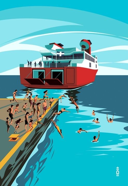 The Dive • Beach Towel